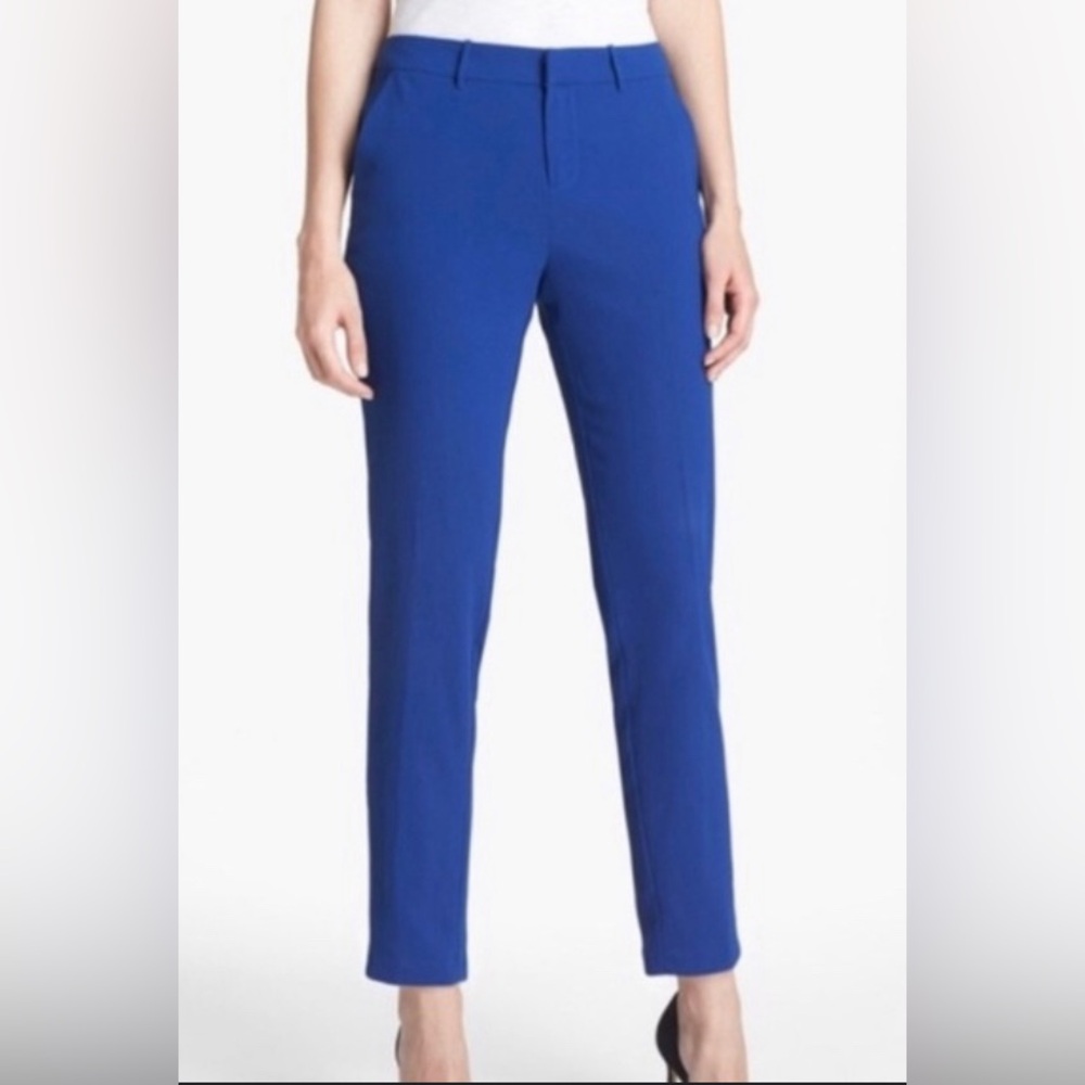 NWT $178 JOIE Peruvian Blue SITARA Slim Fit Trousers Pants 12